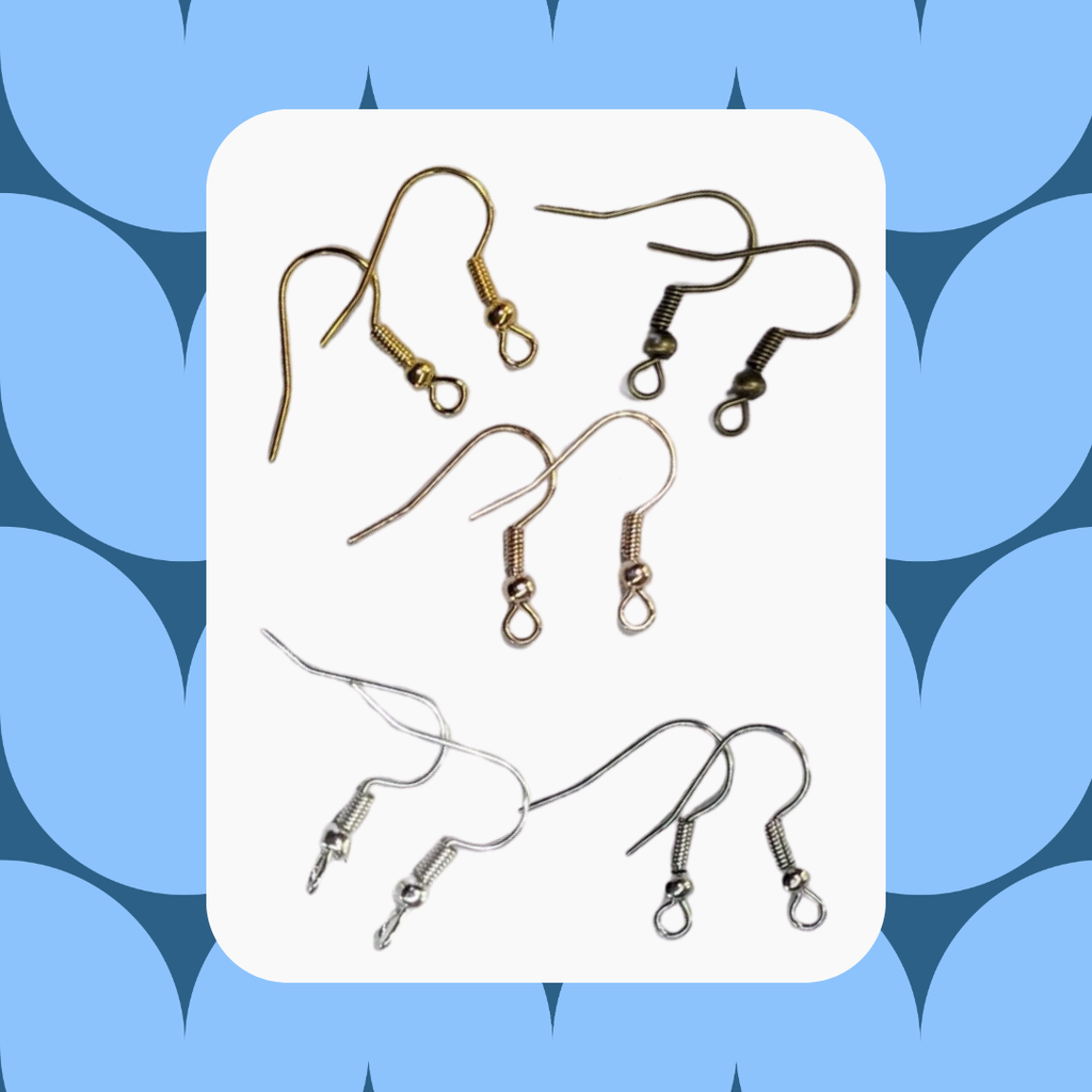 Un par de ganchos para aretes