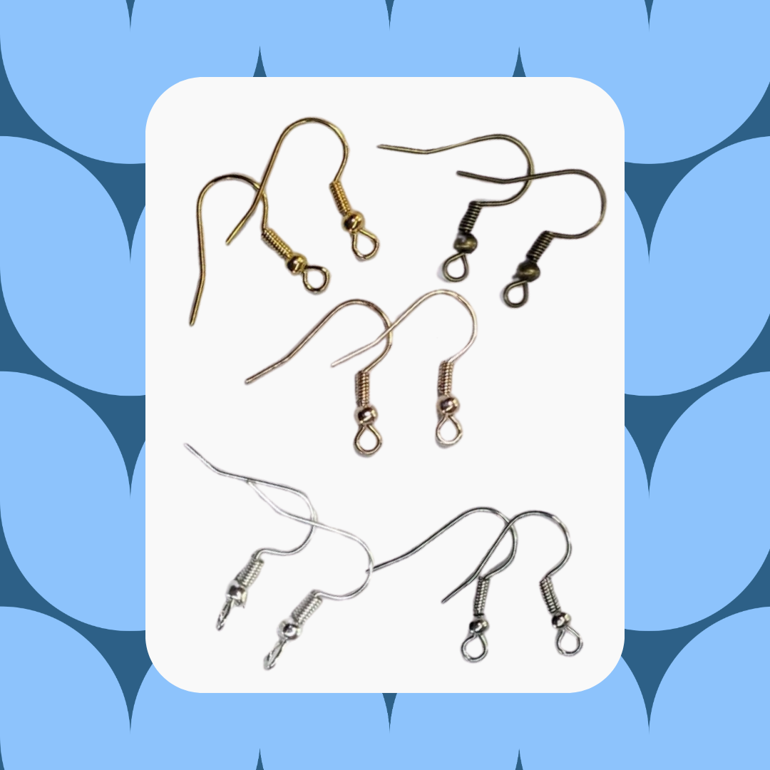 Un par de ganchos para aretes