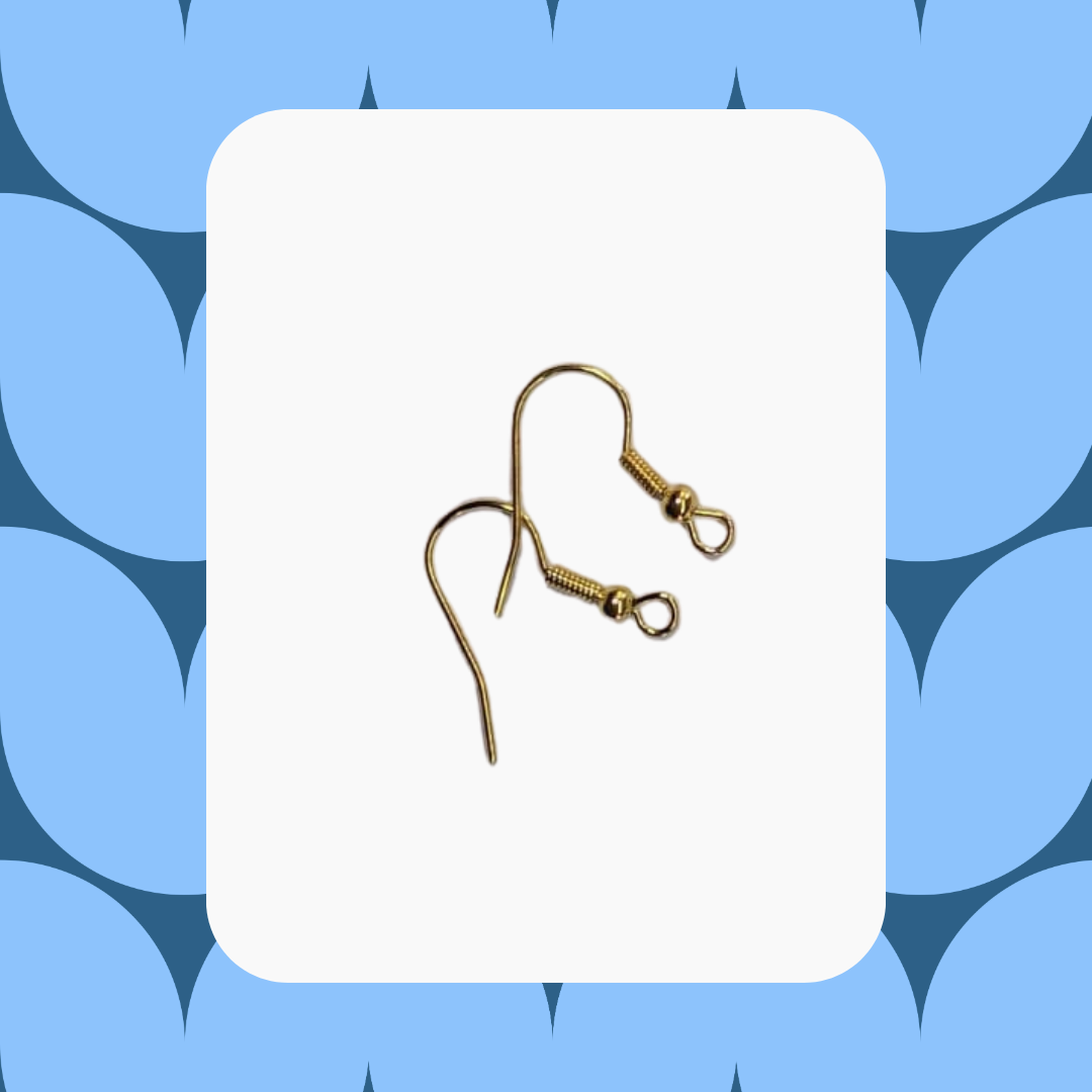 Un par de ganchos para aretes