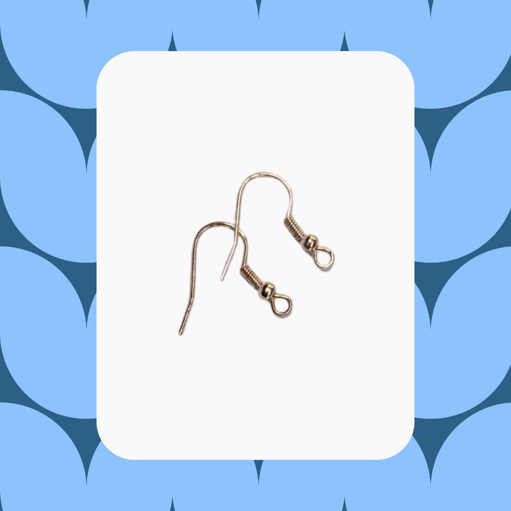 Un par de ganchos para aretes