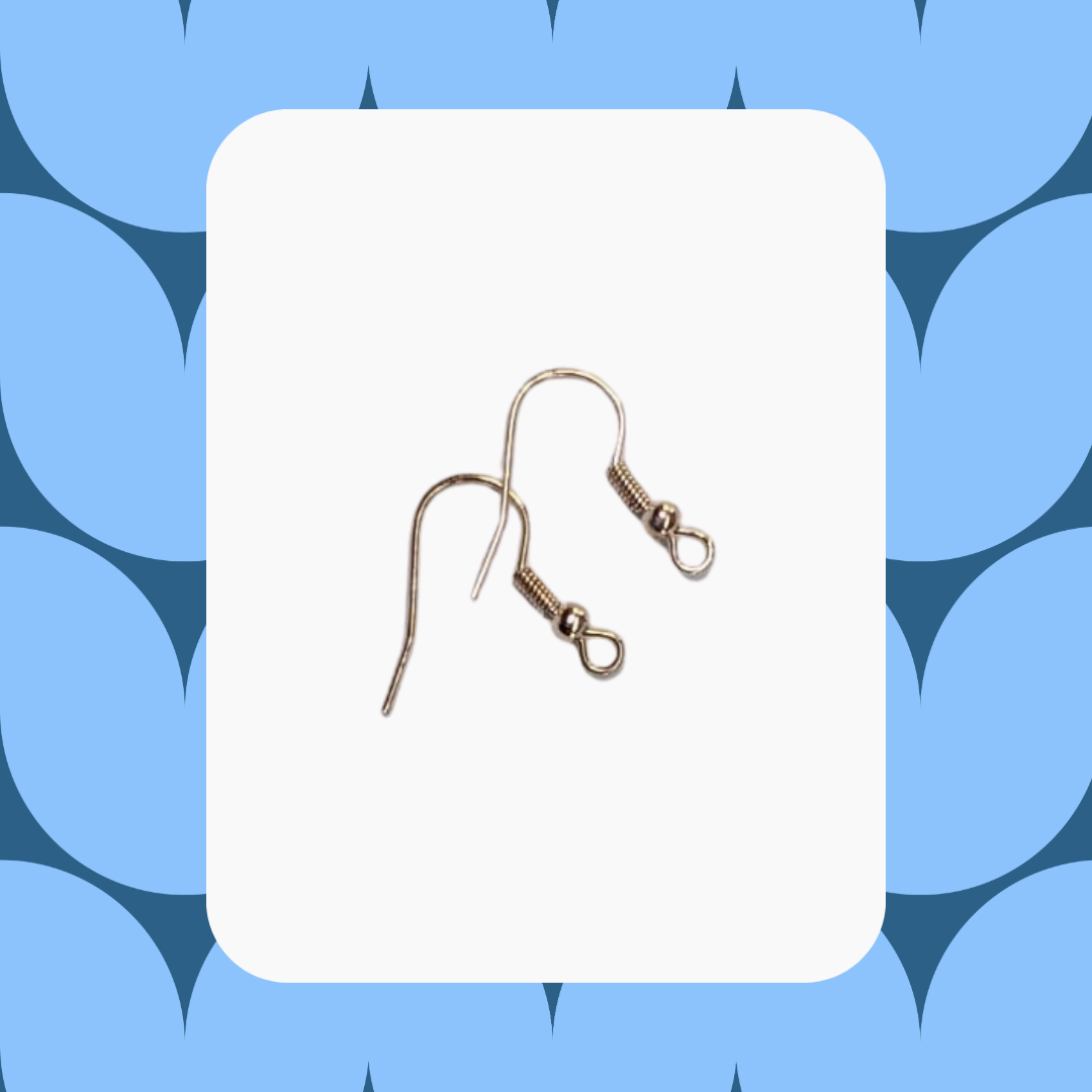 Un par de ganchos para aretes