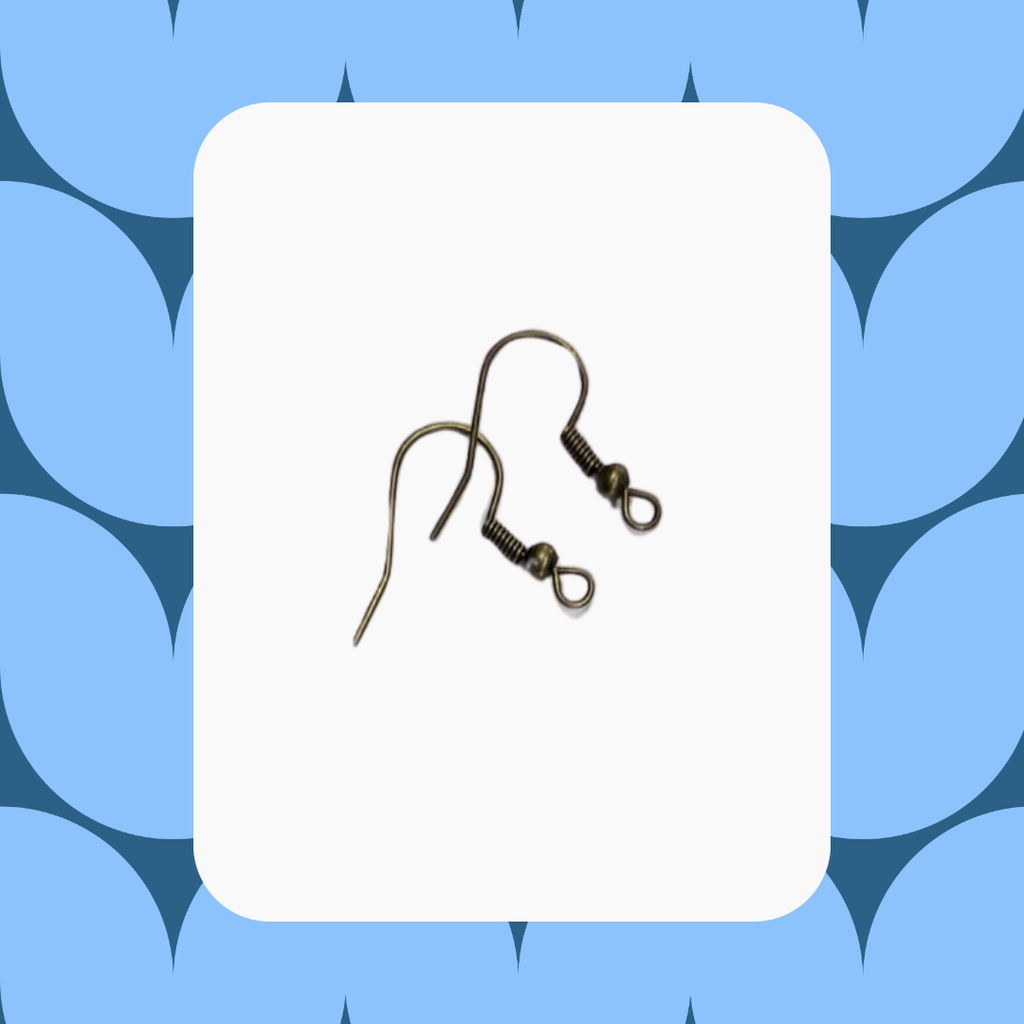 Un par de ganchos para aretes