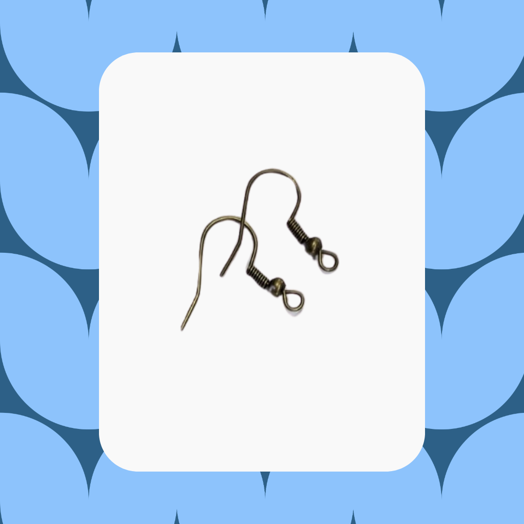 Un par de ganchos para aretes