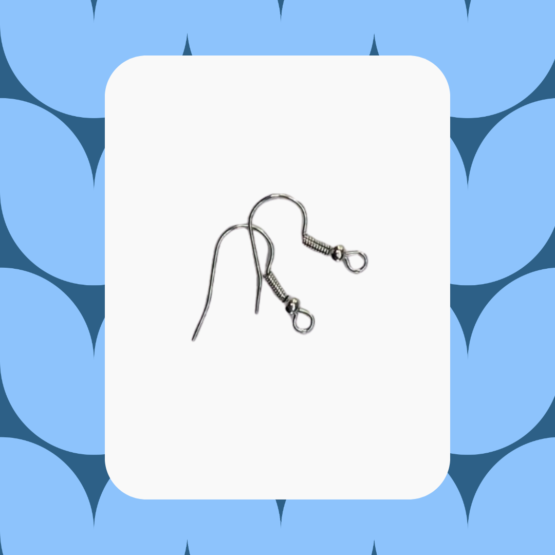 Un par de ganchos para aretes