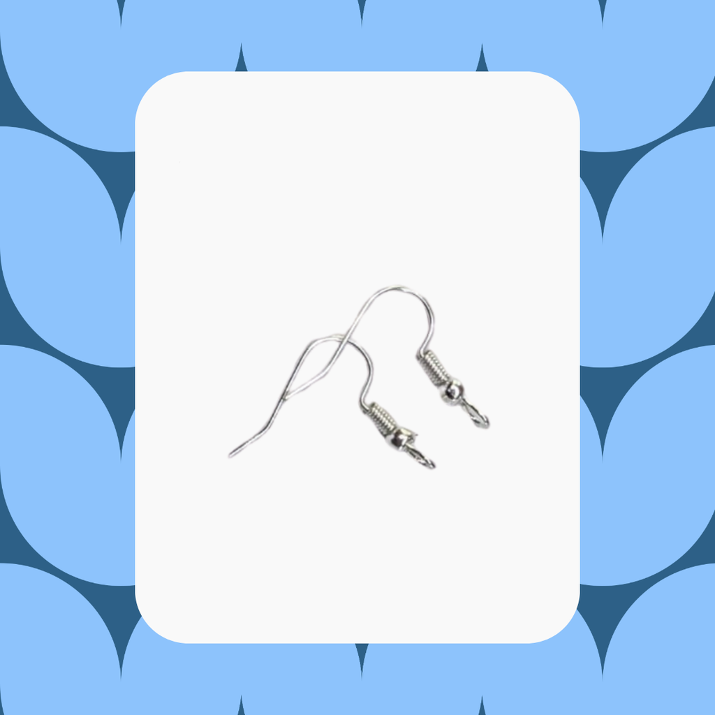 Un par de ganchos para aretes