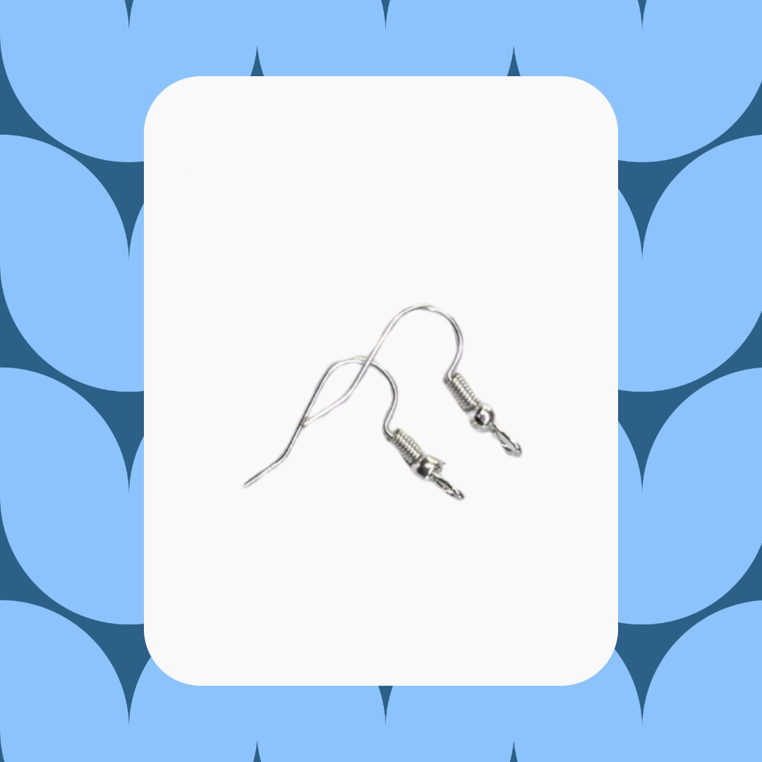 Un par de ganchos para aretes