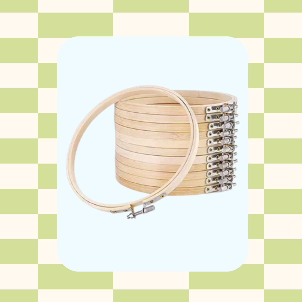 Aro de bordar mediano de bambú 6 pulgadas (15.24 cm)