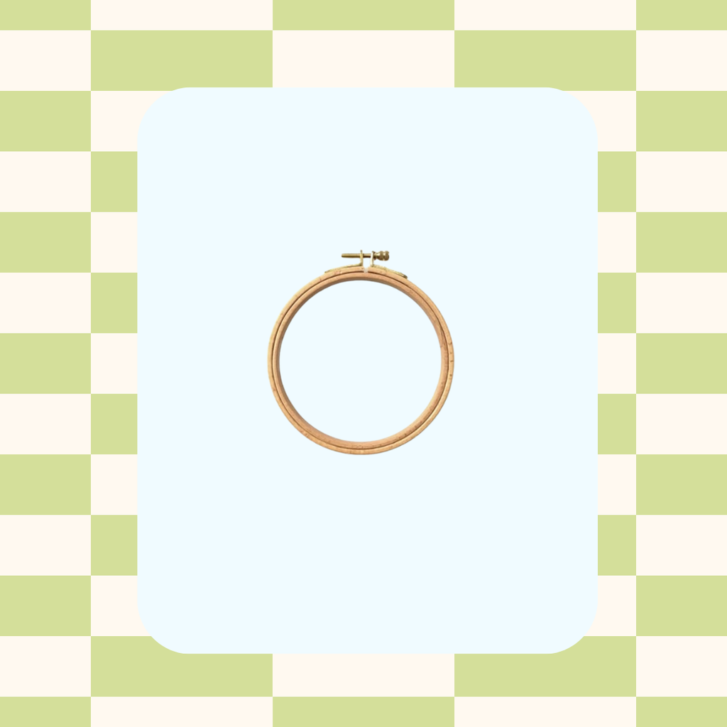 Mini aro de bordar de bambú 3 pulgadas (7.62 cm)