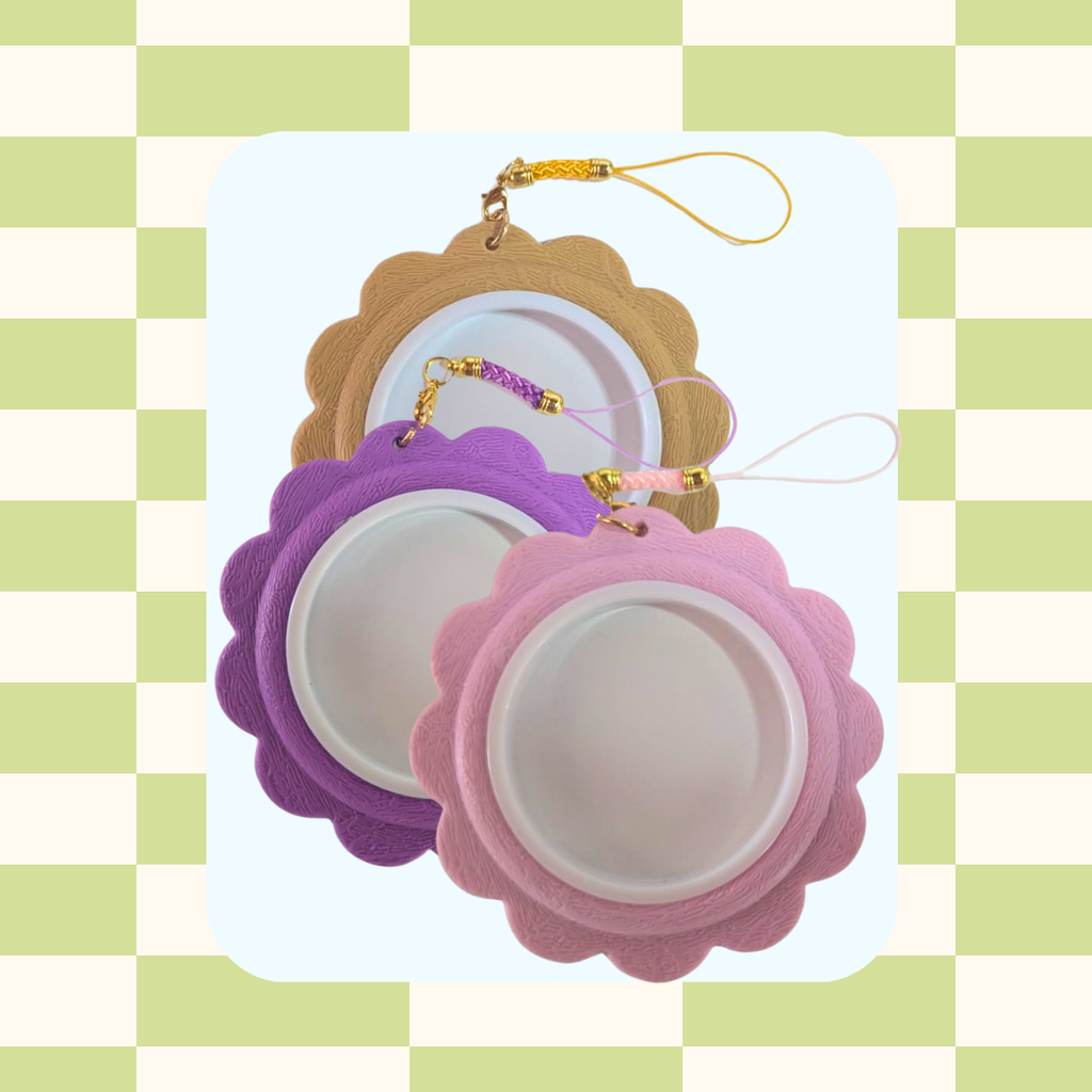 Mini aro de bordar de flor (plástico) 2.5 pulgadas (6 cm)