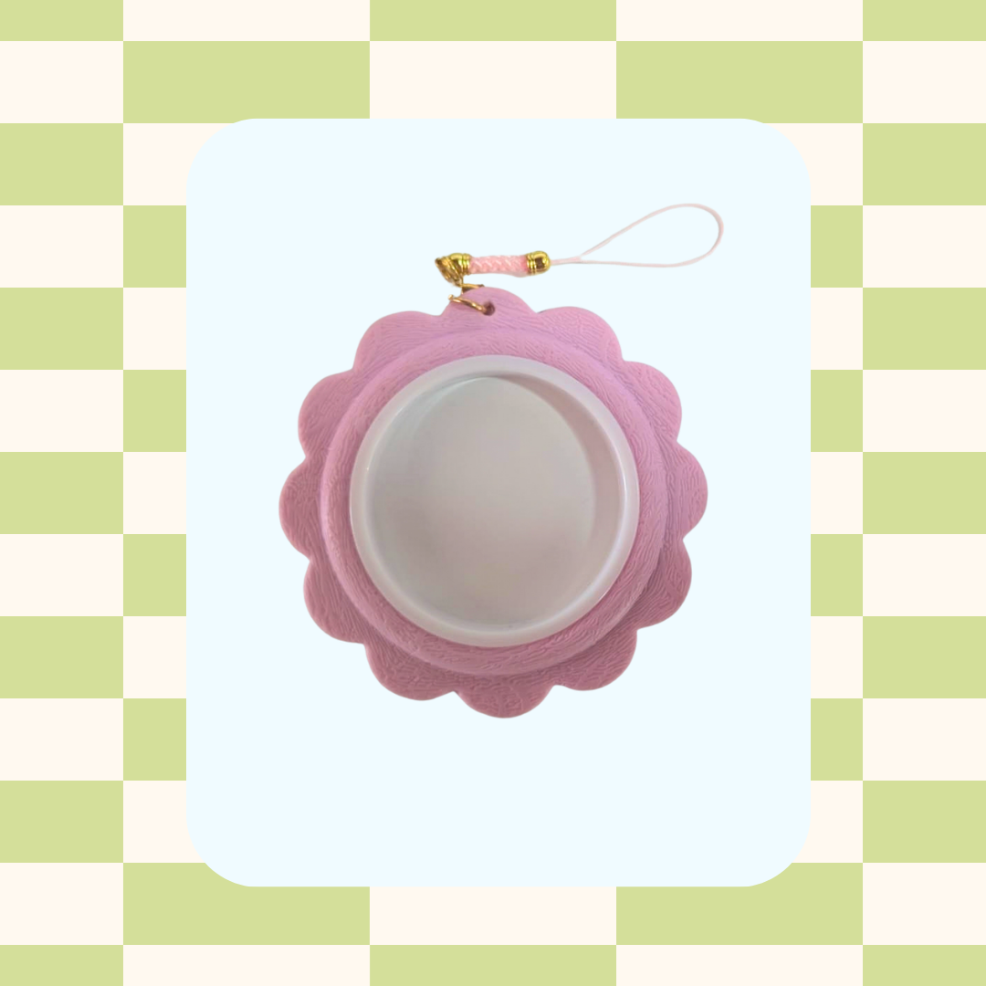 Mini aro de bordar de flor (plástico) 2.5 pulgadas (6 cm)