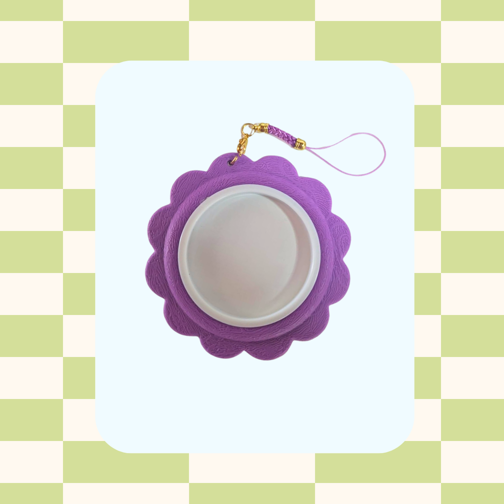 Mini aro de bordar de flor (plástico) 2.5 pulgadas (6 cm)