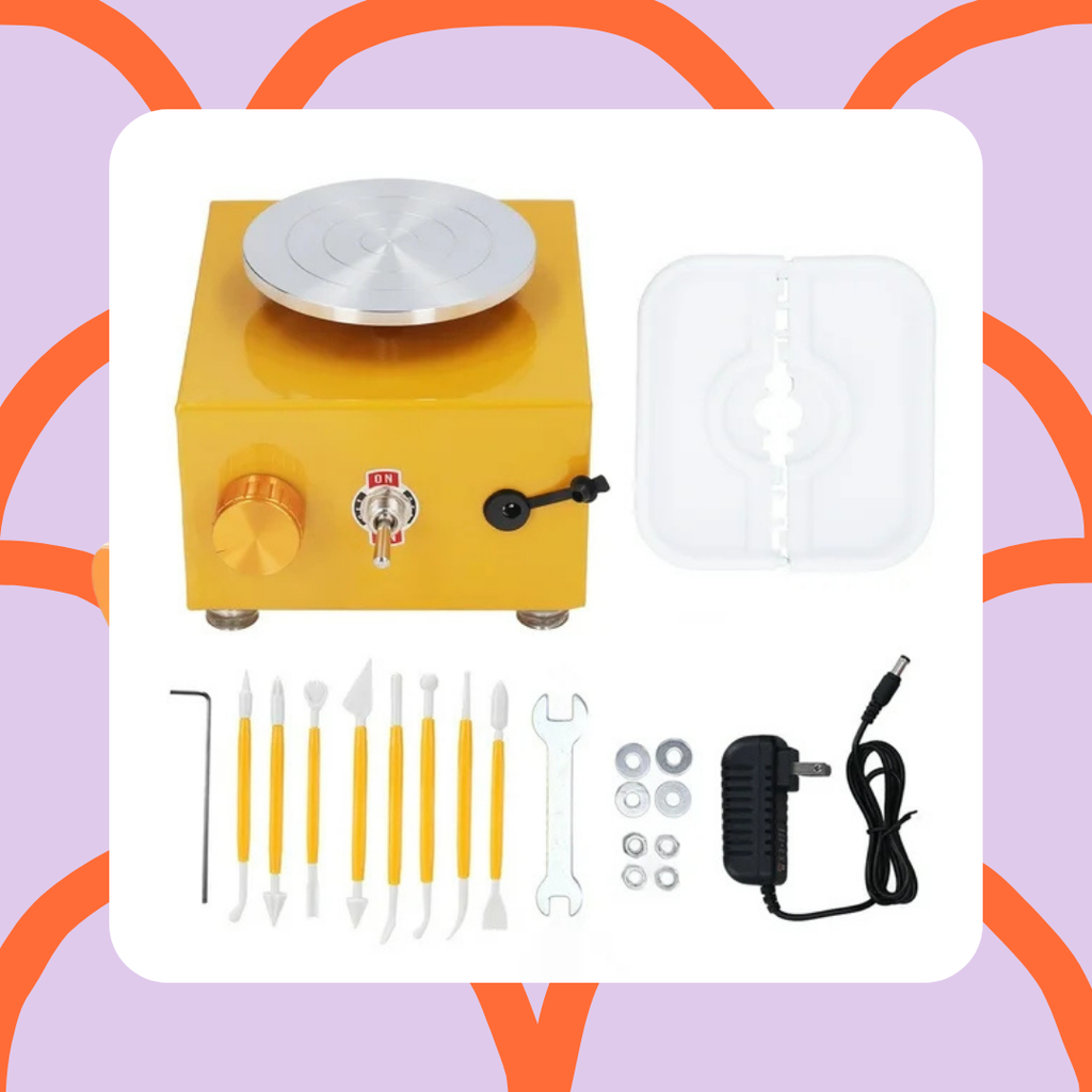 Kit de inicio de cerámica con torno miniatura